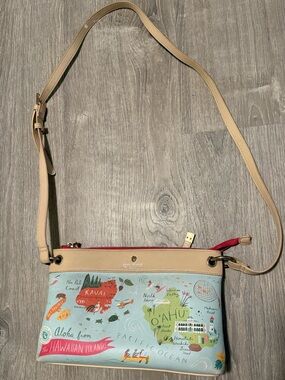 Spartina 449 Hawaii Exclusive Island Hawaiian Print Crossbody Purse